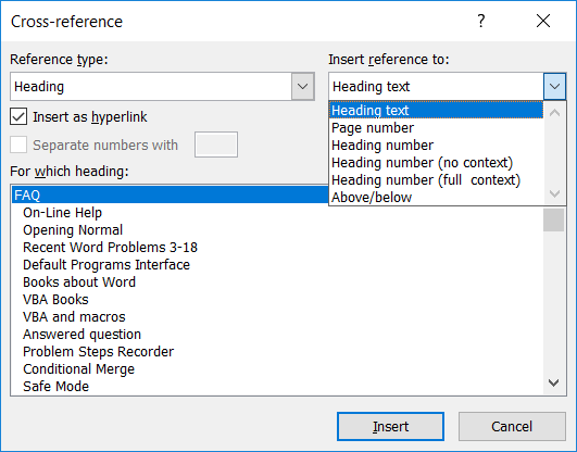new running head for chapters in word mac